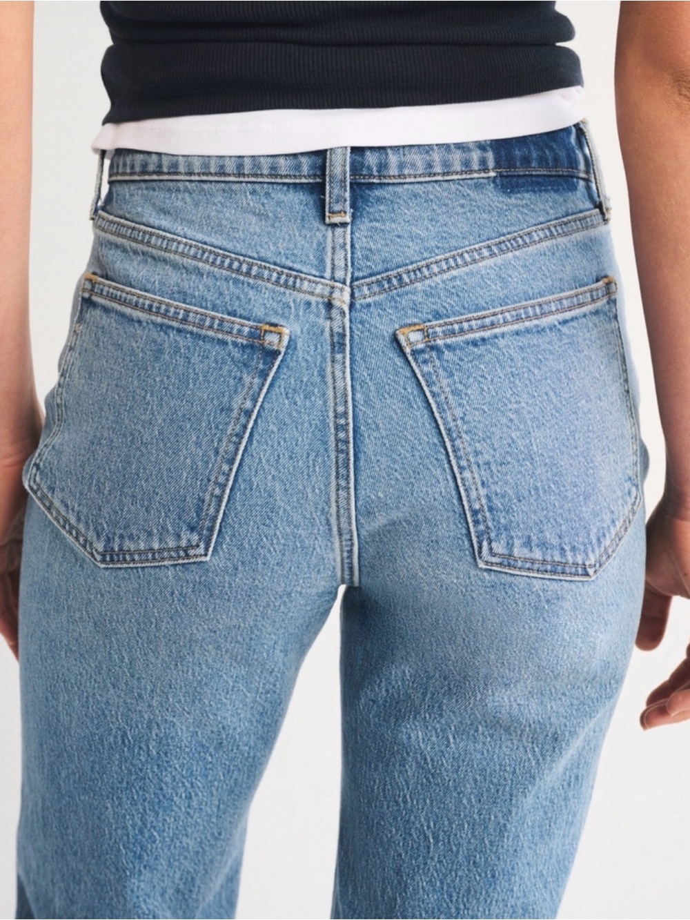 Abercrombie & Fitch 90s Relaxed High Rise Jeans 31/12 Long Tall - Picture 6 of 11